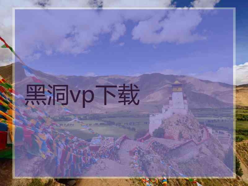 黑洞vp下载