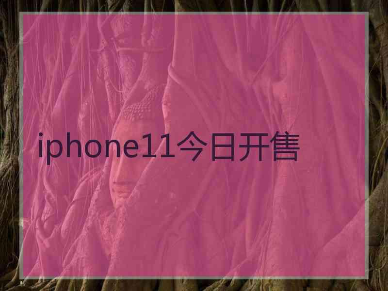 iphone11今日开售