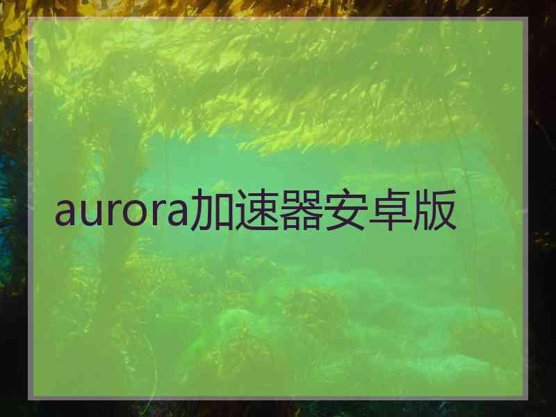 aurora加速器安卓版