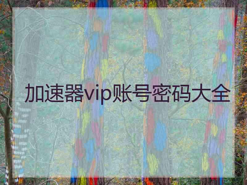 加速器vip账号密码大全