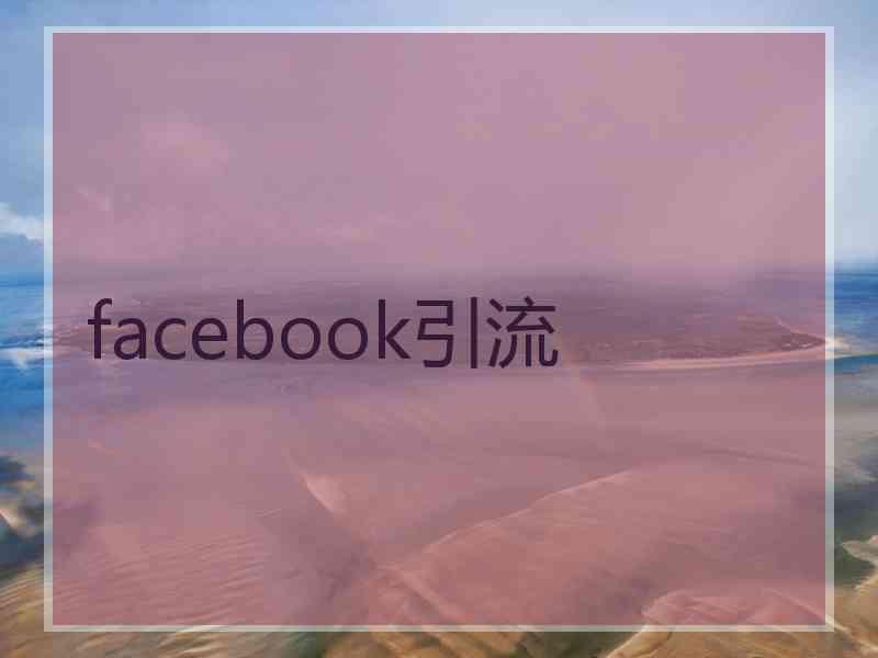 facebook引流