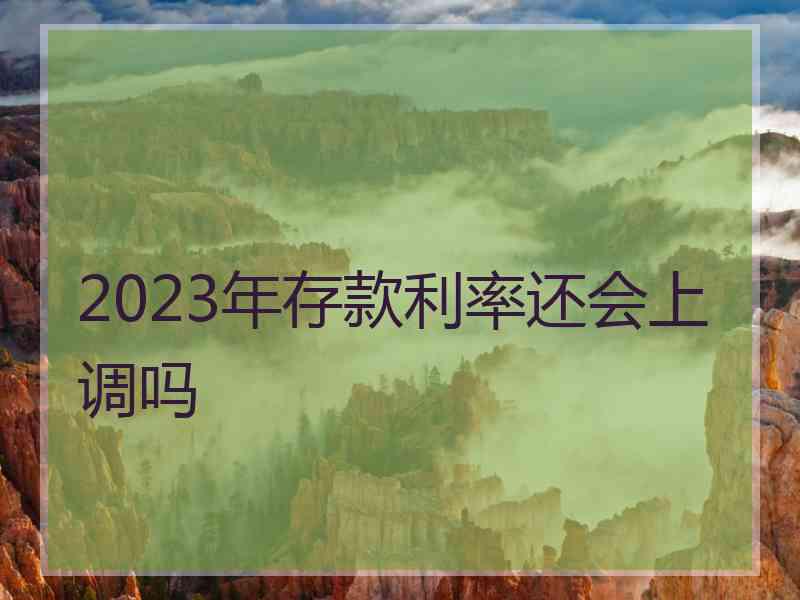 2023年存款利率还会上调吗