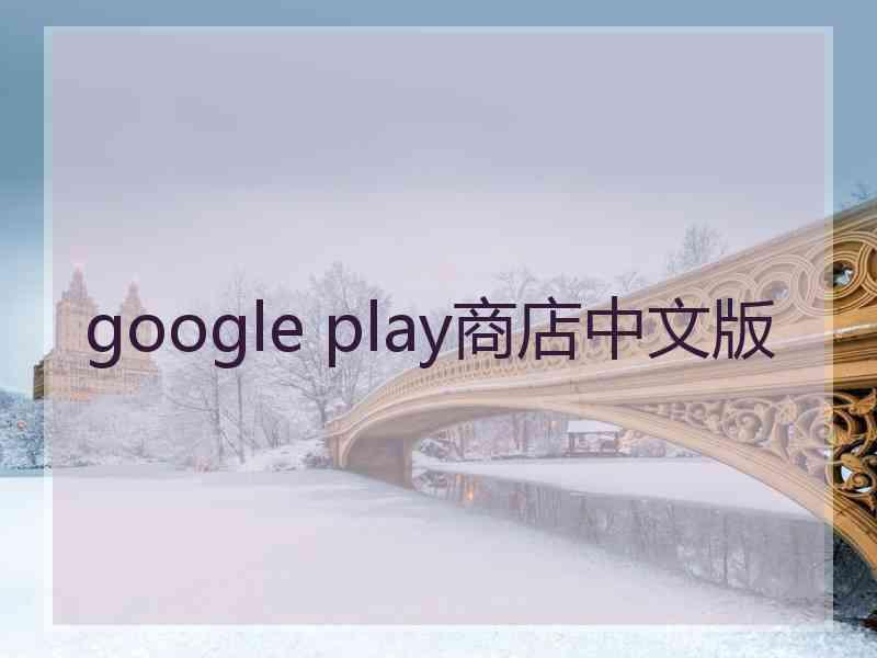 google play商店中文版