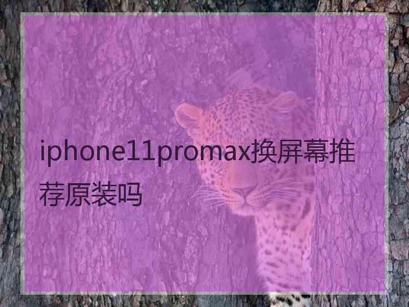 iphone11promax换屏幕推荐原装吗