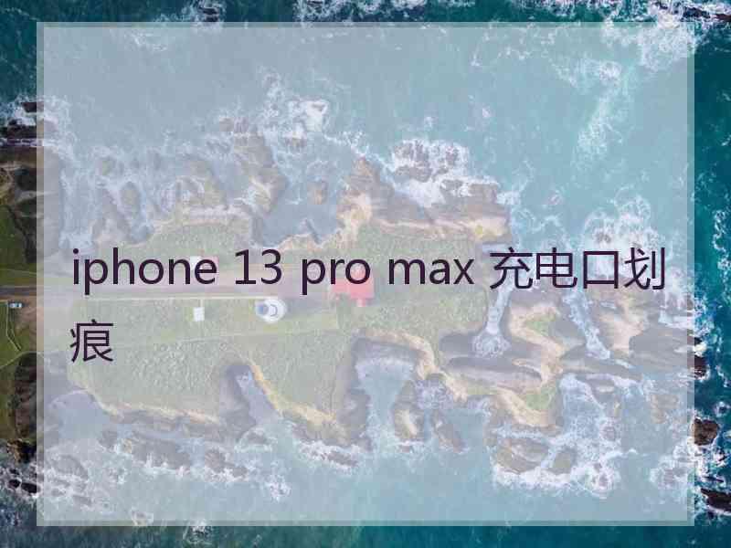 iphone 13 pro max 充电口划痕