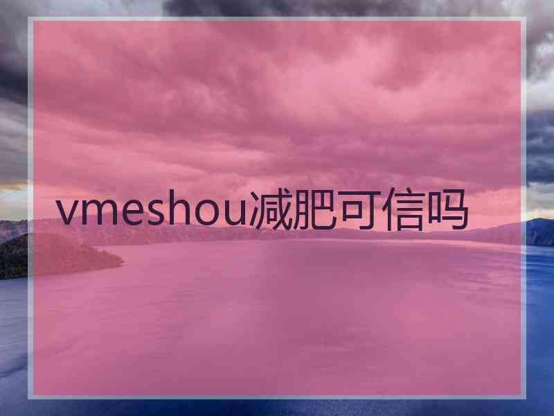 vmeshou减肥可信吗