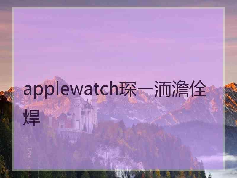 applewatch琛ㄧ洏澹佺焊