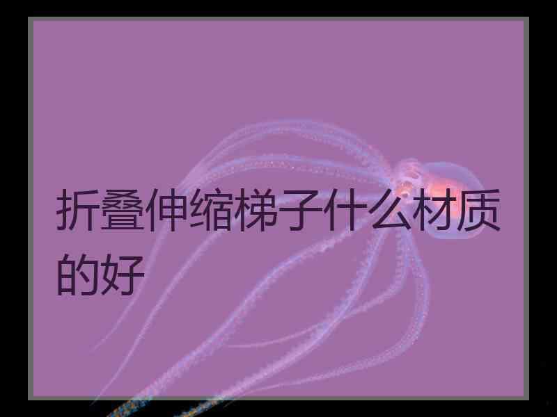 折叠伸缩梯子什么材质的好