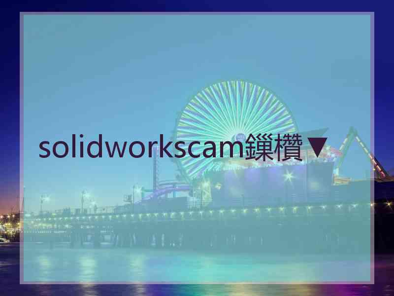 solidworkscam鏁欑▼