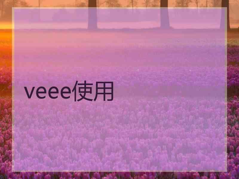 veee使用