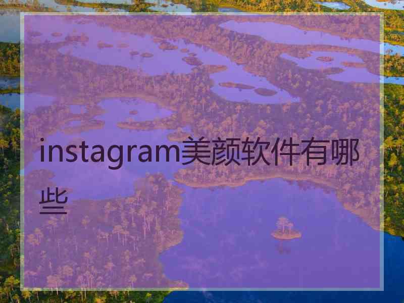 instagram美颜软件有哪些