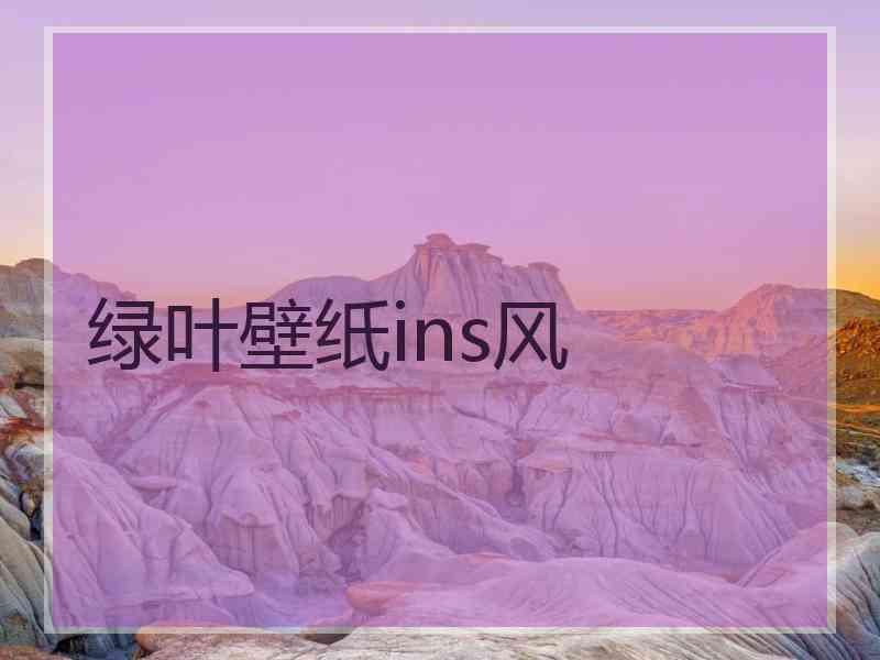 绿叶壁纸ins风