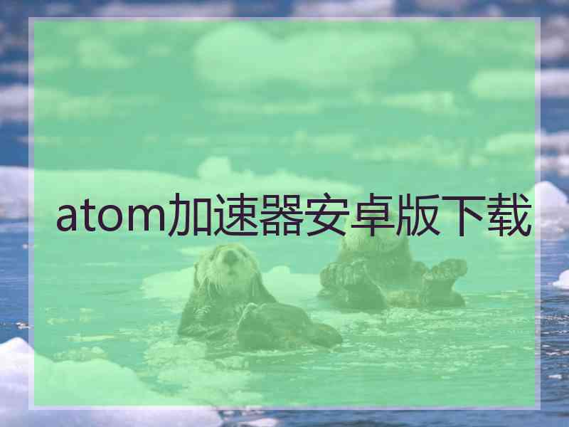 atom加速器安卓版下载