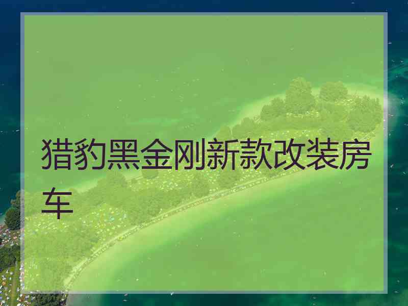 猎豹黑金刚新款改装房车
