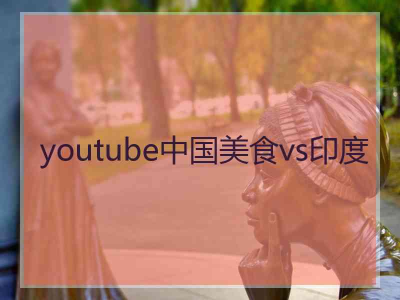 youtube中国美食vs印度