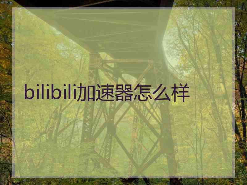 bilibili加速器怎么样