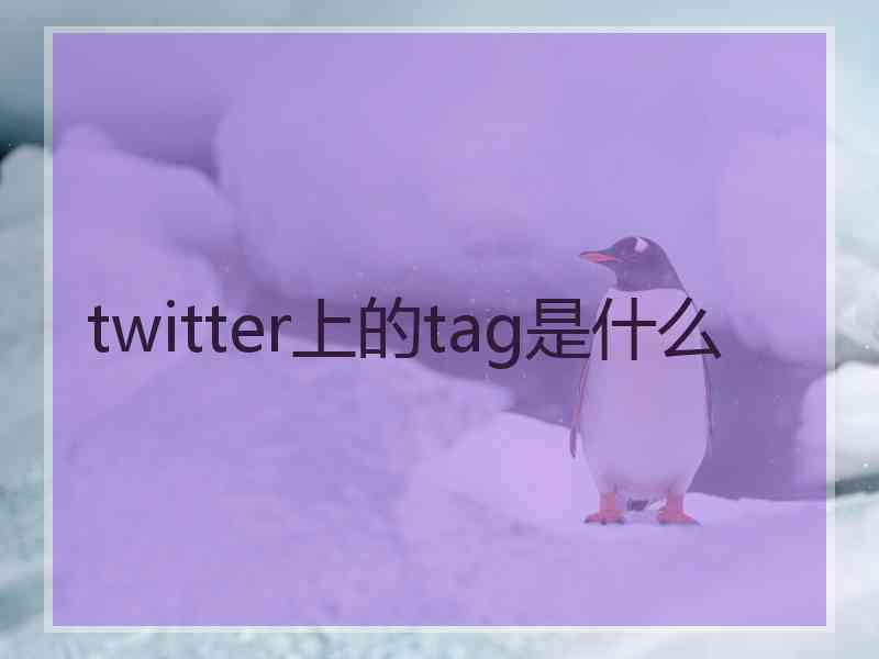 twitter上的tag是什么