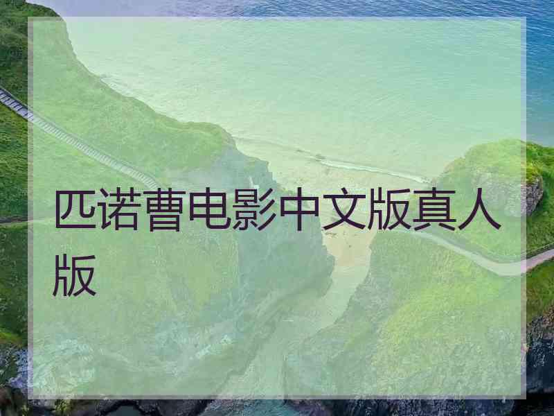 匹诺曹电影中文版真人版