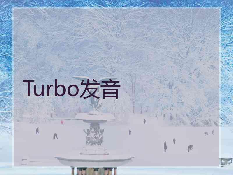 Turbo发音