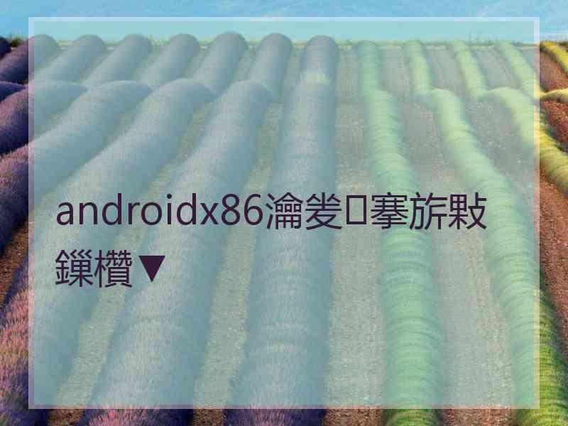 androidx86瀹夎搴旂敤鏁欑▼