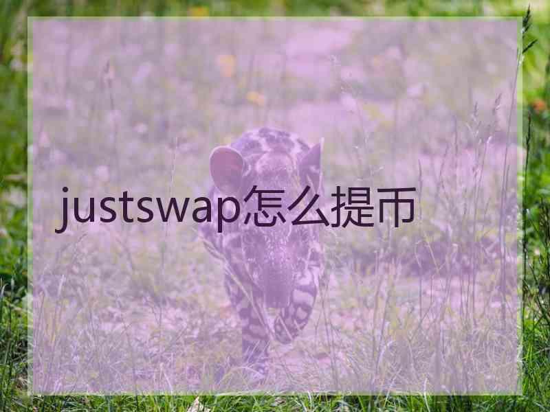 justswap怎么提币