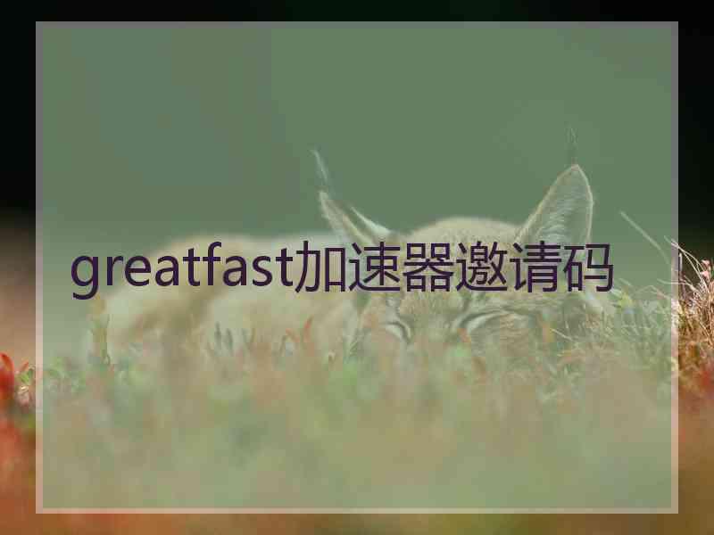 greatfast加速器邀请码