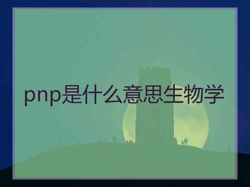 pnp是什么意思生物学