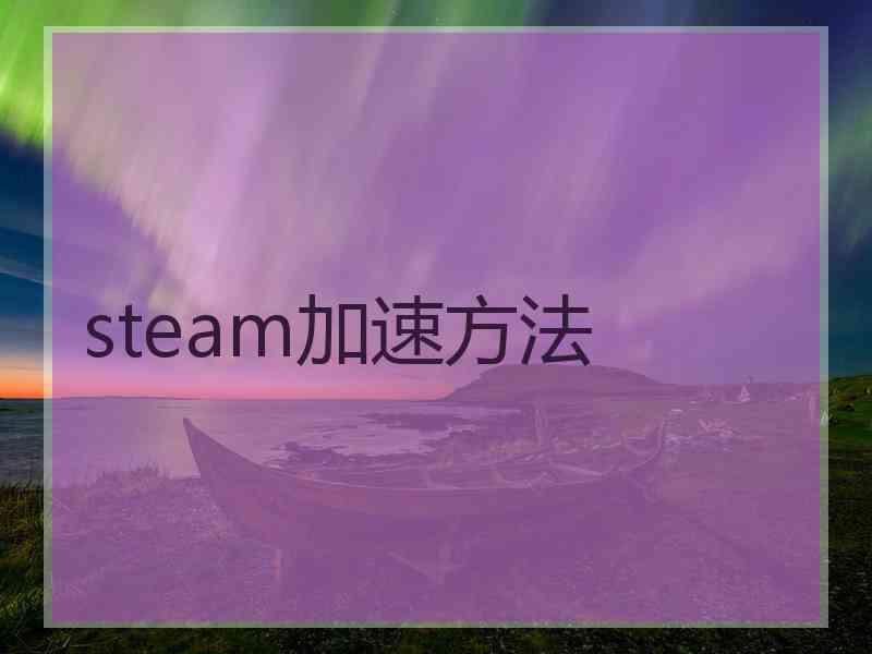 steam加速方法