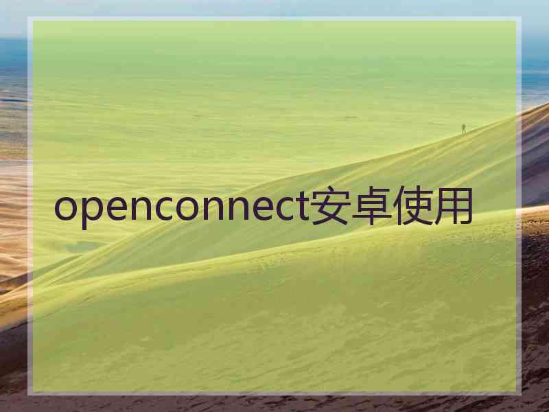 openconnect安卓使用