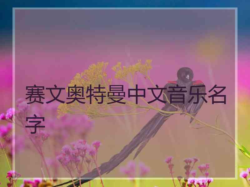 赛文奥特曼中文音乐名字