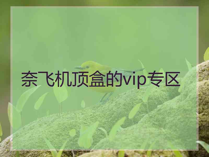 奈飞机顶盒的vip专区