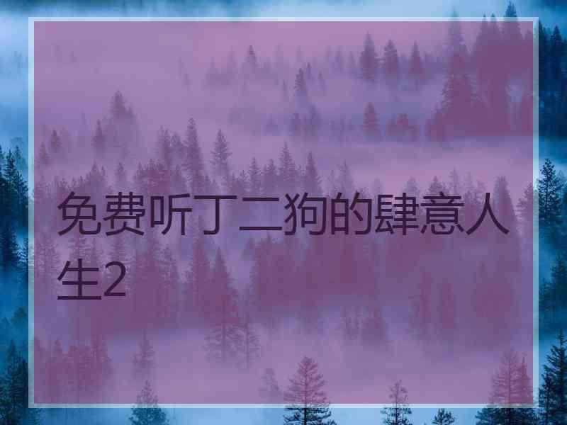 免费听丁二狗的肆意人生2