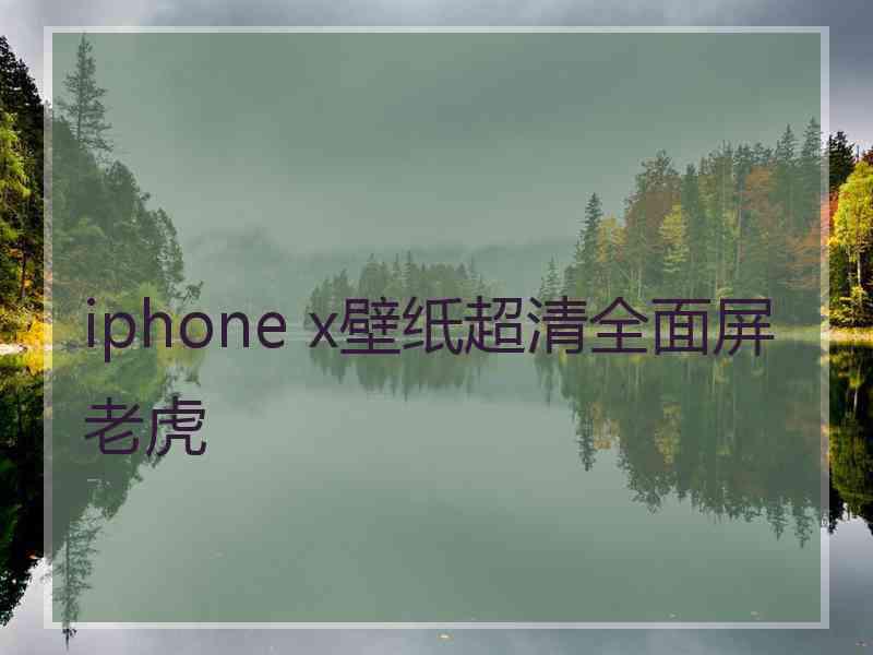 iphone x壁纸超清全面屏老虎