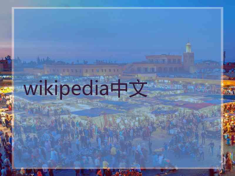 wikipedia中文