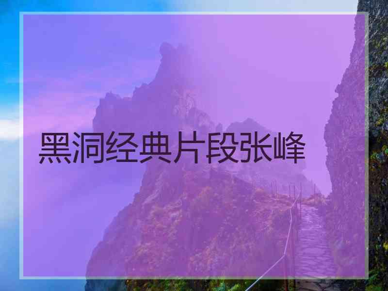 黑洞经典片段张峰