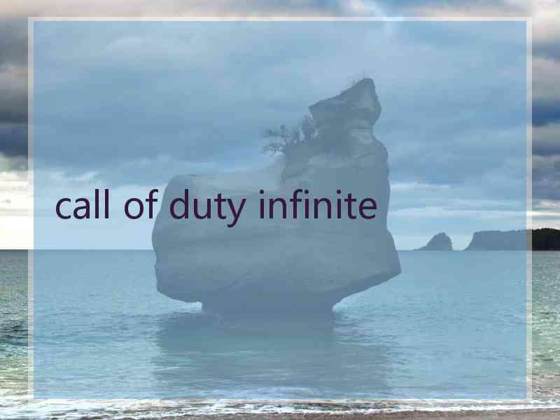 call of duty infinite