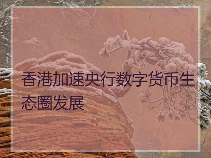 香港加速央行数字货币生态圈发展