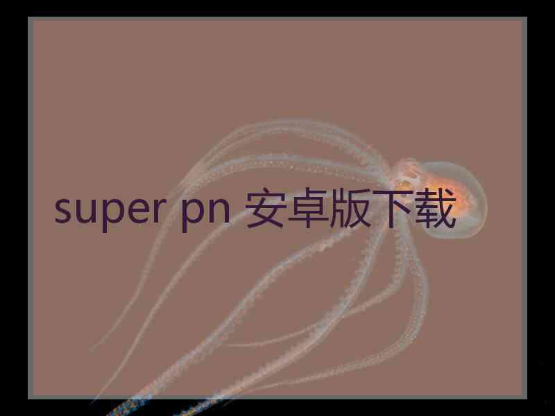 super pn 安卓版下载