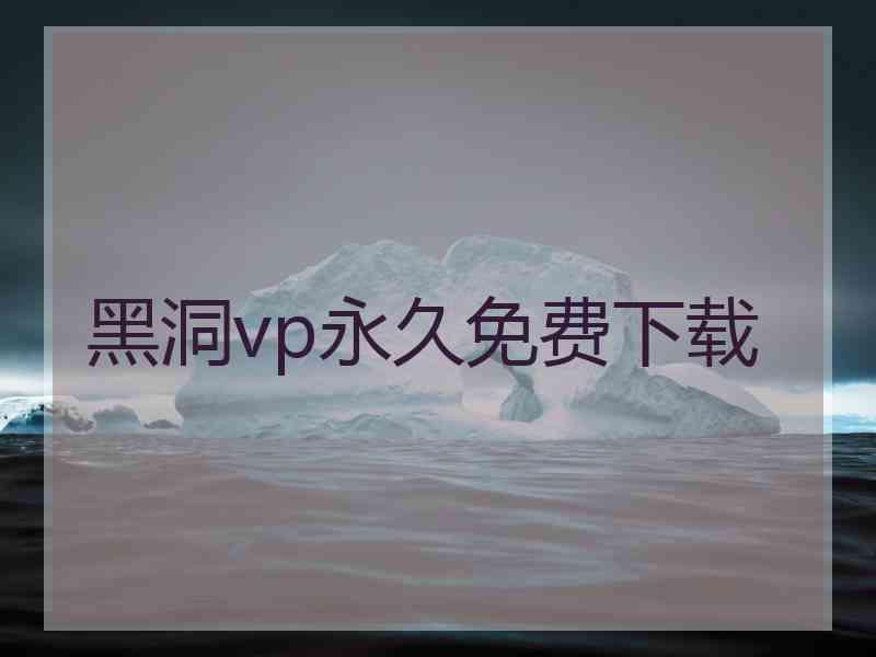 黑洞vp永久免费下载