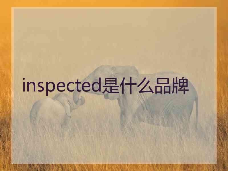 inspected是什么品牌