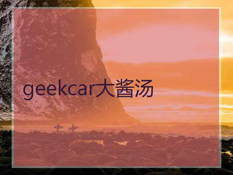 geekcar大酱汤