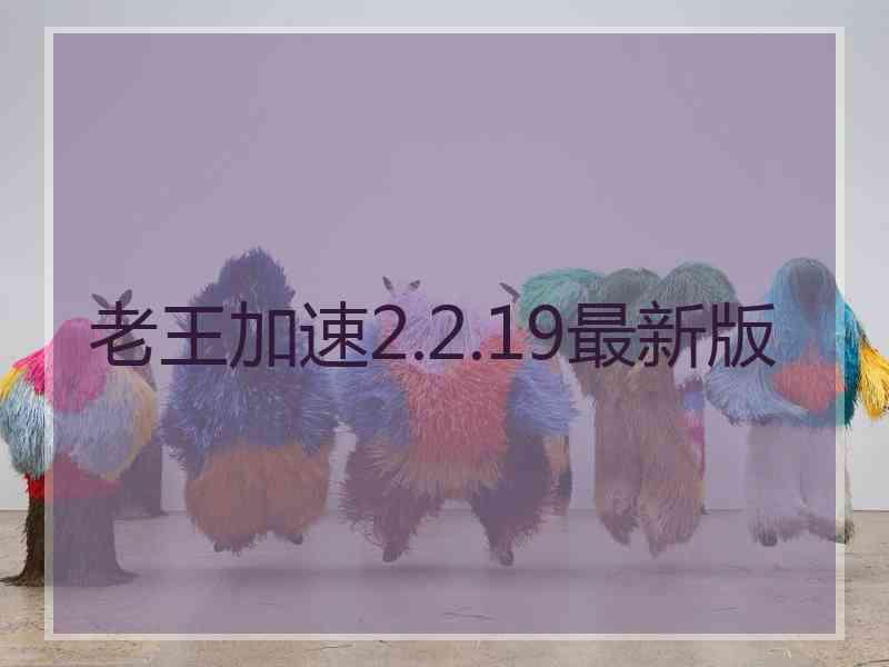 老王加速2.2.19最新版