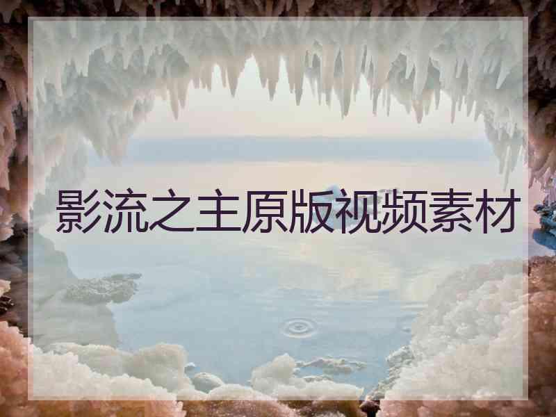 影流之主原版视频素材