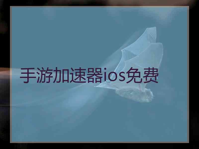 手游加速器ios免费