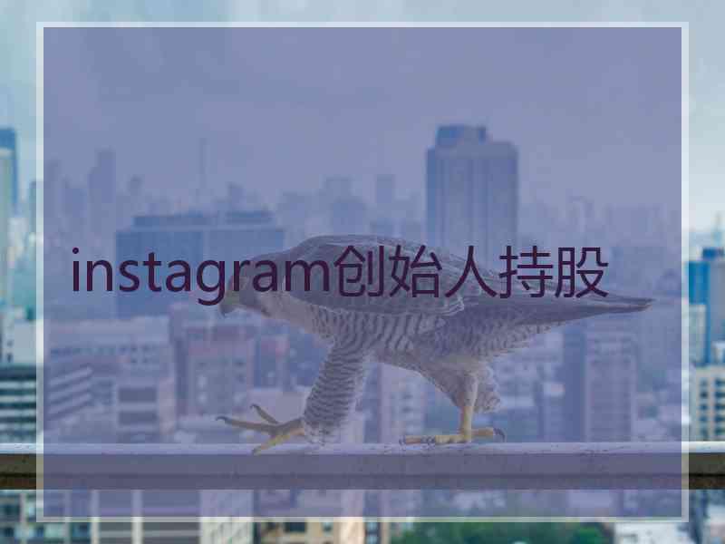 instagram创始人持股