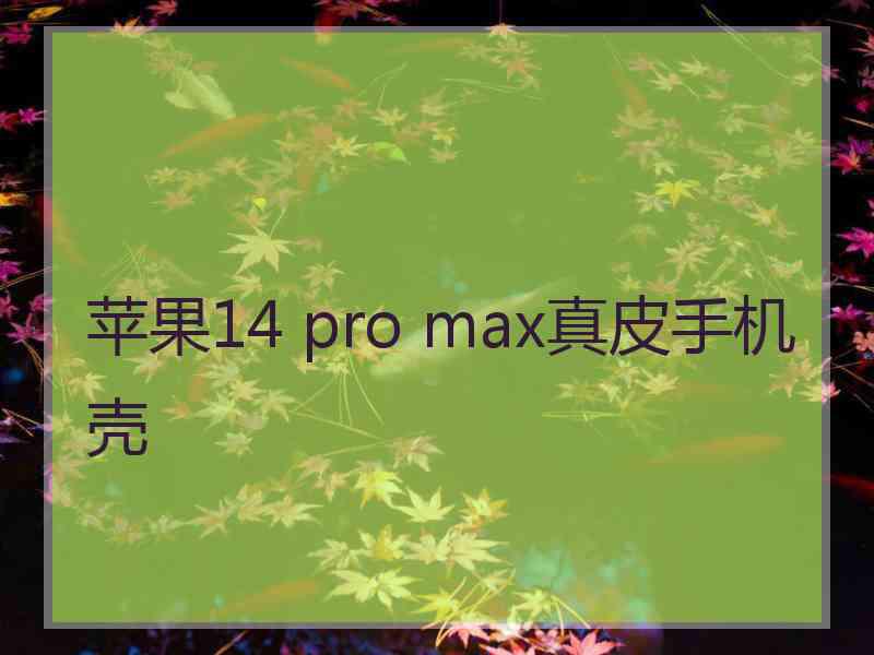 苹果14 pro max真皮手机壳