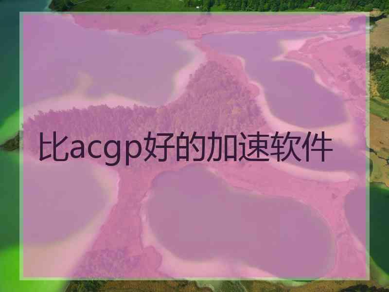 比acgp好的加速软件