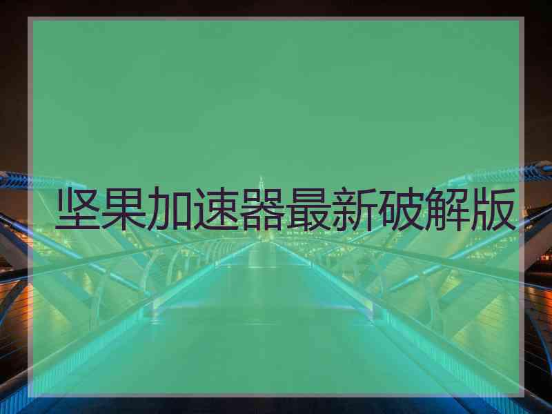 坚果加速器最新破解版