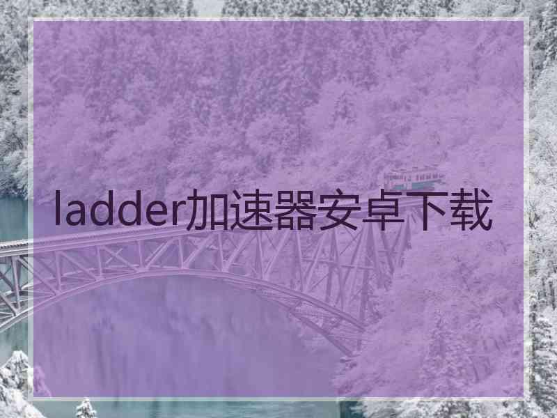 ladder加速器安卓下载