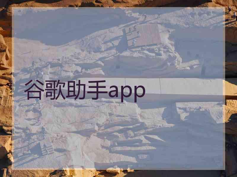 谷歌助手app